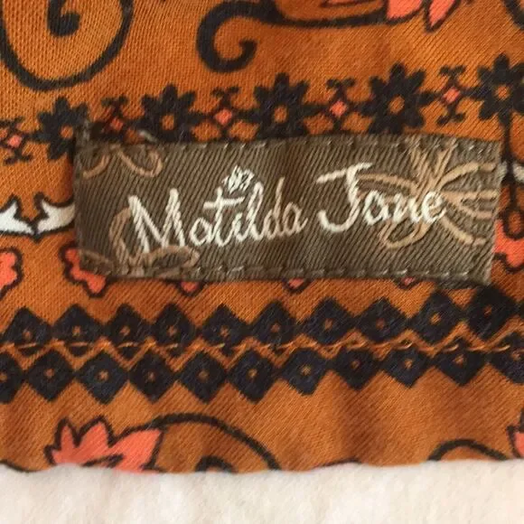 Matilda Jane Winsome Dress Rust Size Small - Picture 2 of 4